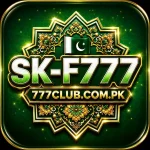 SKF777 Game official logo with Pakistan-themed green and gold design featuring